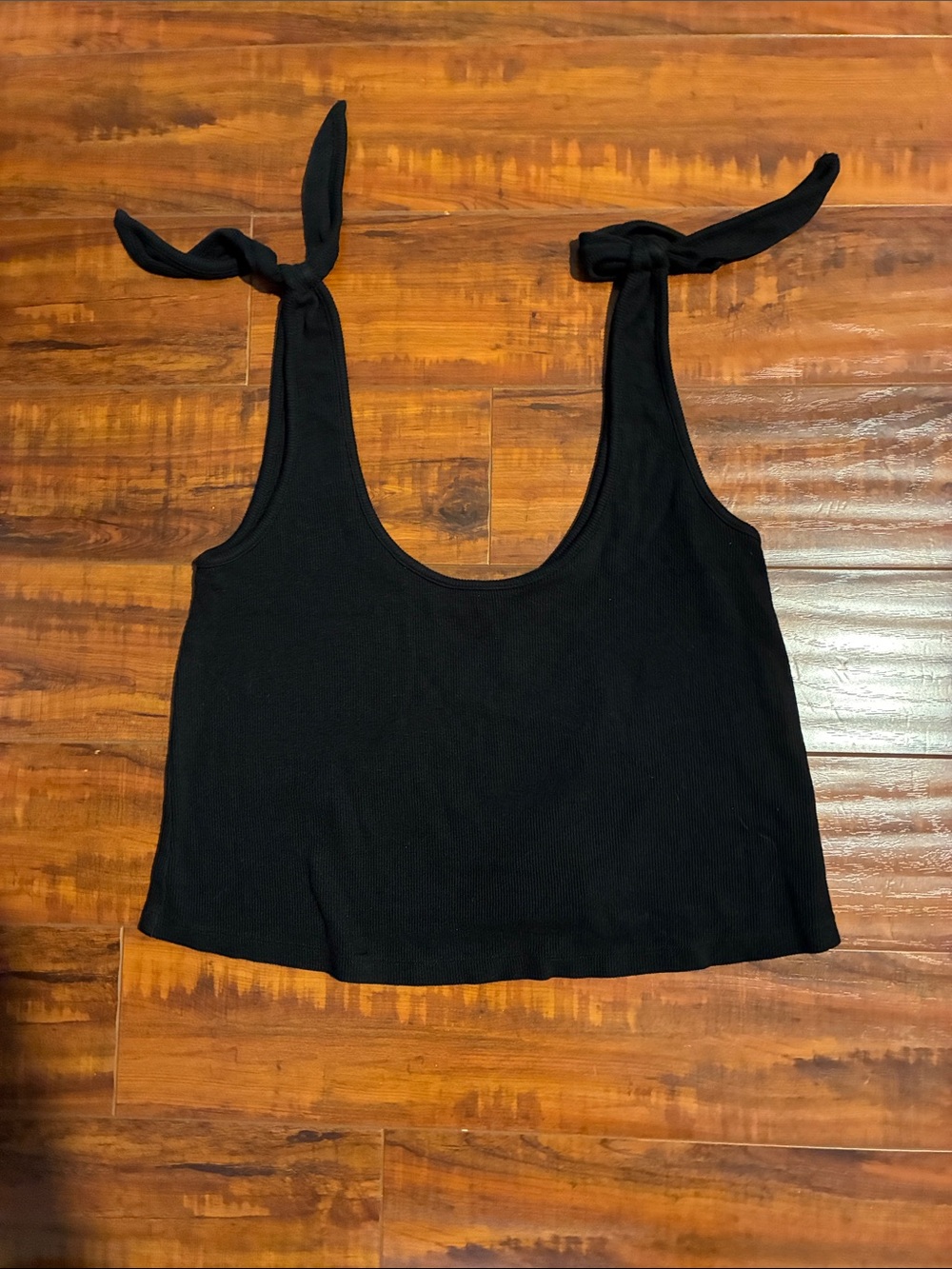 Marine Layer Black Tie-Shoulder Tank Top - Women
